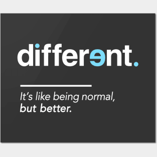 Be Different Shirt for Autism Awareness Month Posters and Art